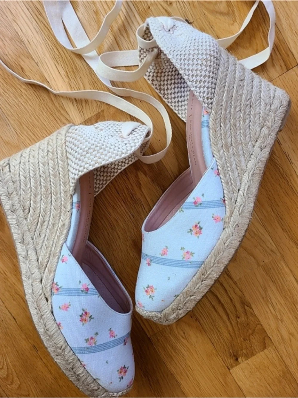 Margaux X Gal Meets Glam Floral Espadrille Wedge Size 39 EU